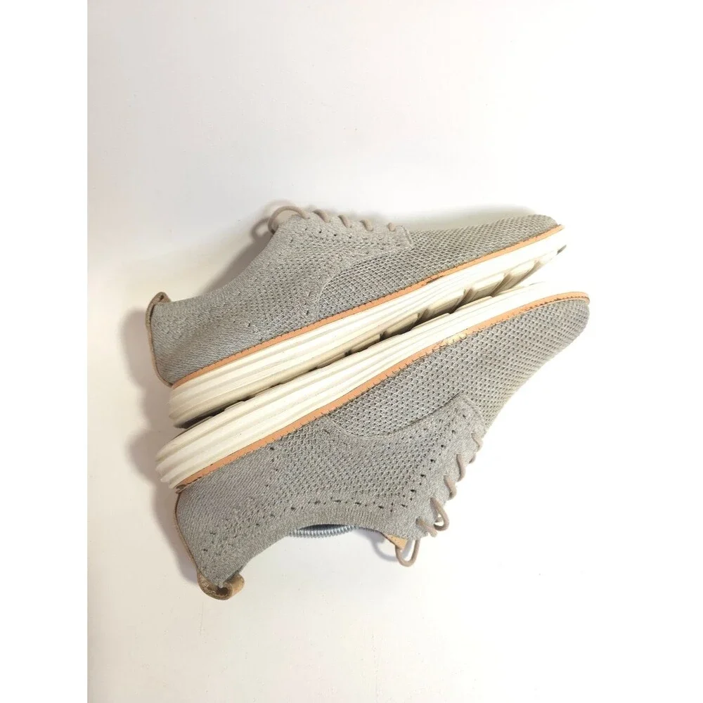 Cole Haan Stitchlite Oxford Mens 9.5 Gray Knit OriginalGrand Lightweight Comfort